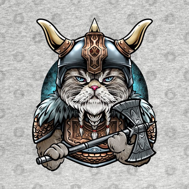 Viking Cat by AngelFlame